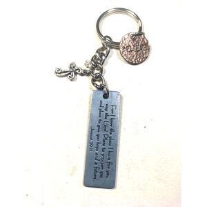 Jeremiah 29 11 Plans Religious Silver Tone Keychain Believe